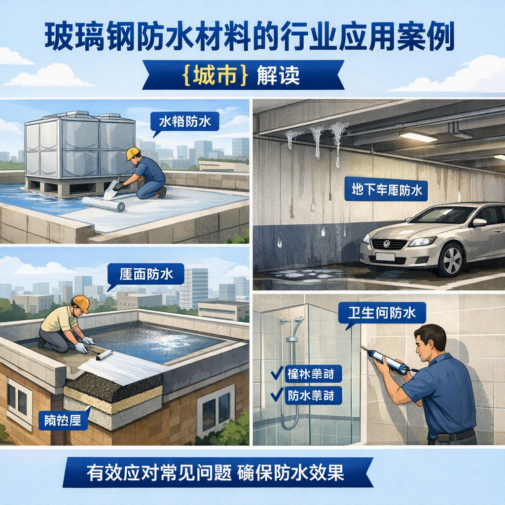 玻璃钢防水材料的行业应用案例,扬州解读